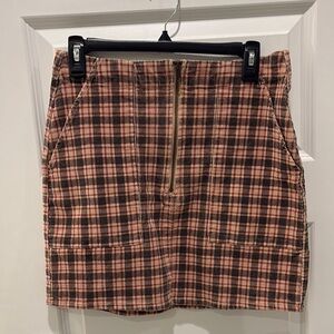 Plaid Mini Skirt